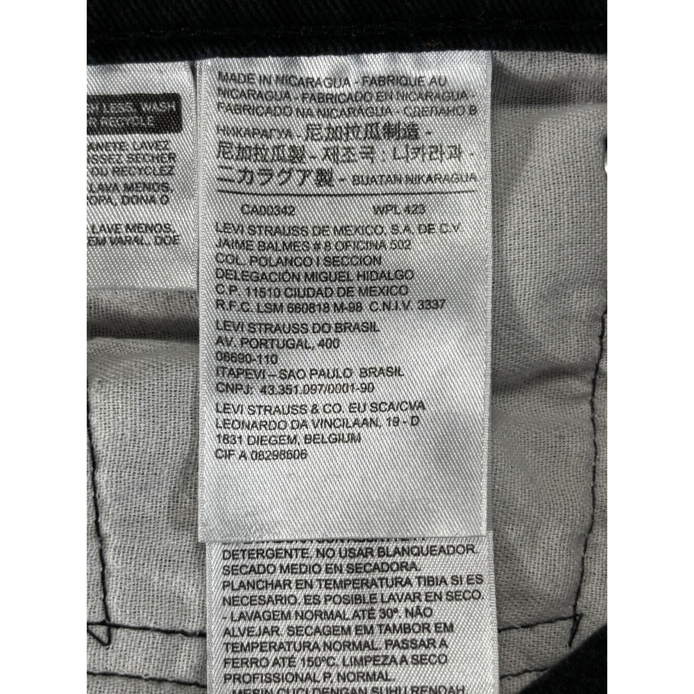 Levi's 541 Athletic Taper Jeans Mens 42x32 Black‎ Stretch Denim - Picture 4 of 8